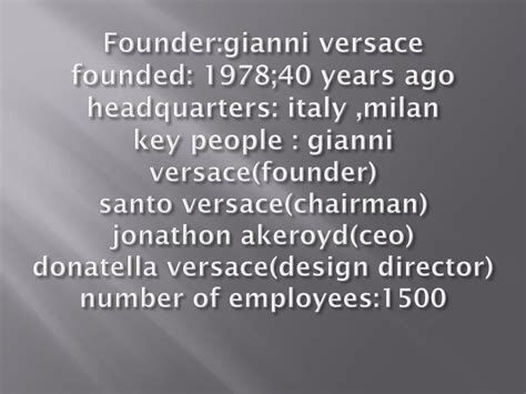 versace number of employees|who owns versace.